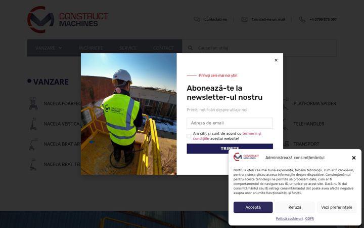 Screenshot of constructmachines.com