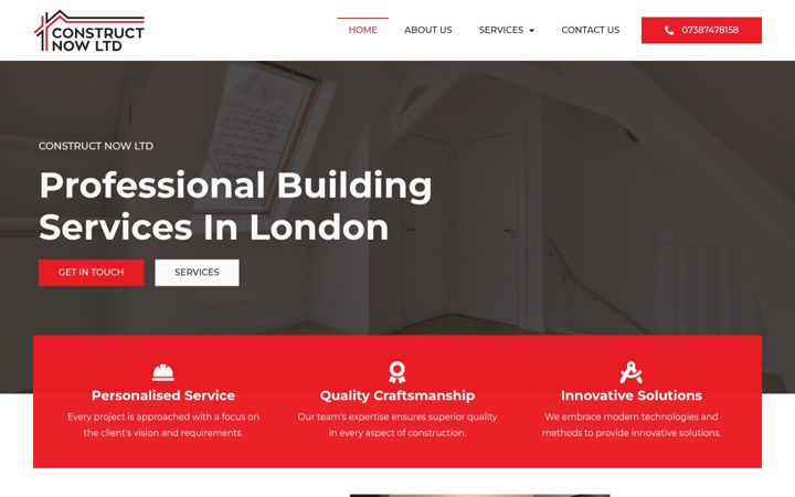 Screenshot of constructnow.co.uk