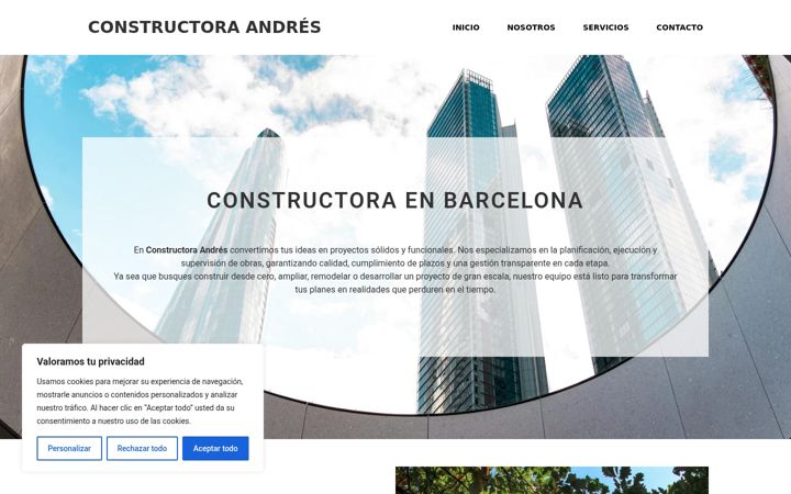 Screenshot of constructora-enbarcelona.es
