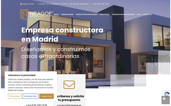 Screenshot of constructoraneagoe.com