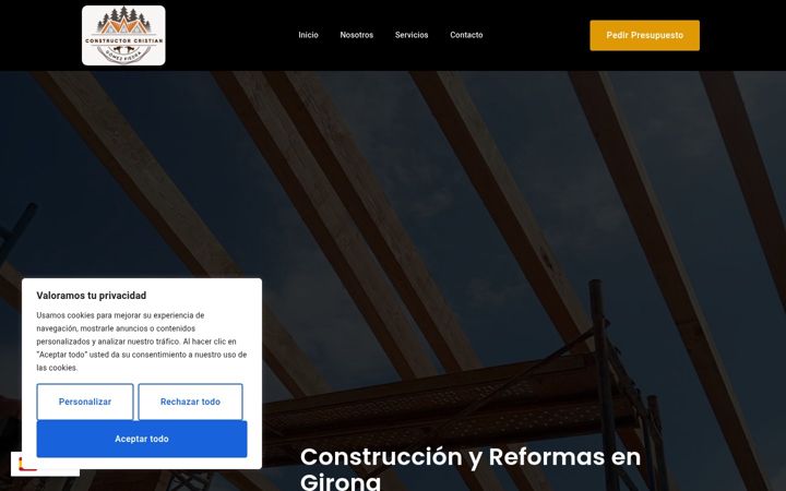 Skærmbillede af constructorcristiangomez.es
