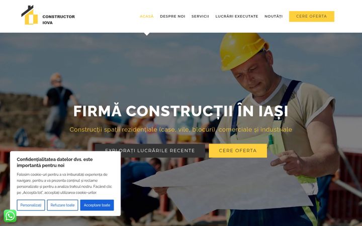 Screenshot of constructoriova.ro