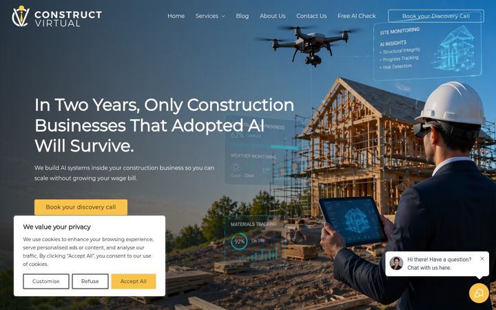 Screenshot of constructvirtual.com
