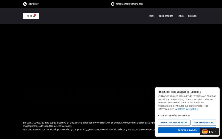 Screenshot of construdepazos.com