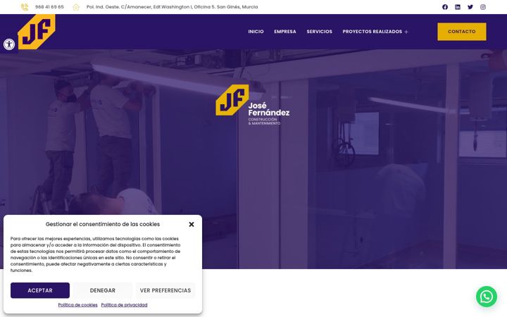 Screenshot of construfer.org