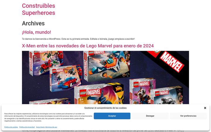 Screenshot of construibles-superheroes.com