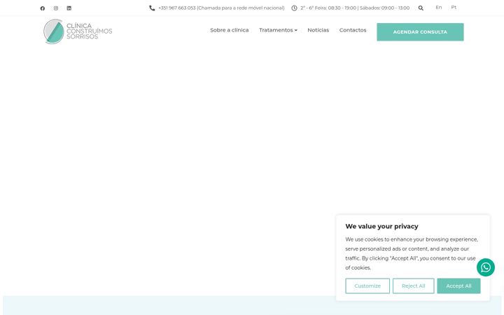 Screenshot of construimossorrisos.pt