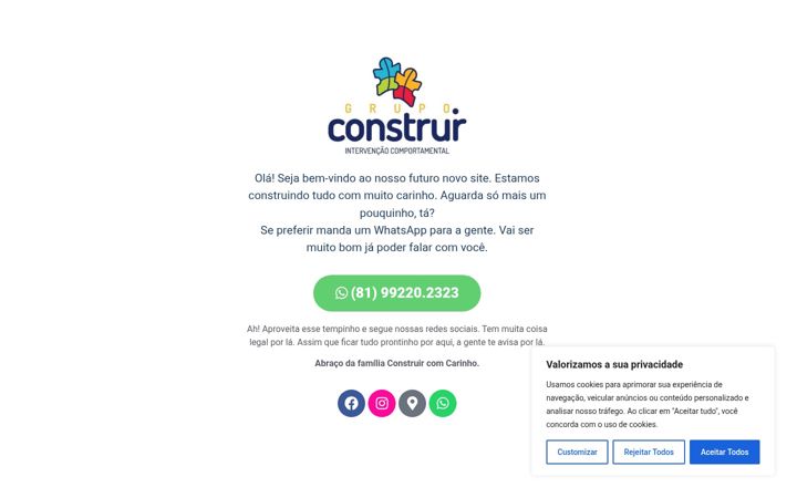 Captură de ecran a construircomcarinho.com.br