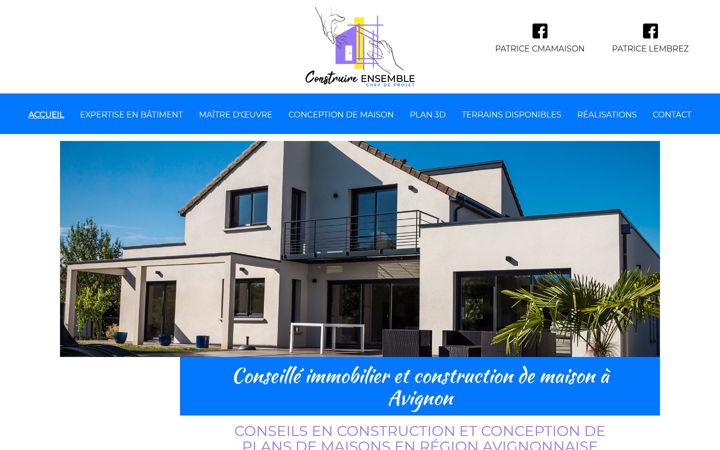 Screenshot of construire-ensemble-84.fr