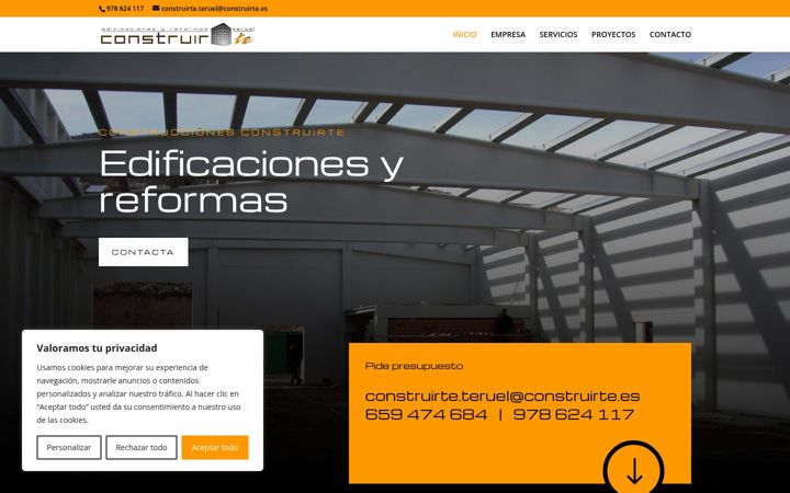 Screenshot of construirte.es