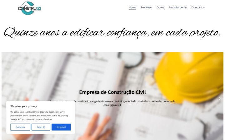 Screenshot of construizi.pt