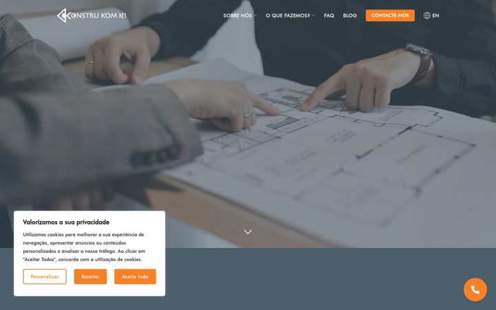 Screenshot of construkom.pt