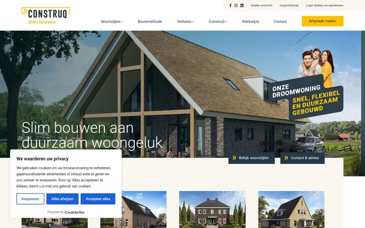 Screenshot of construq.nl