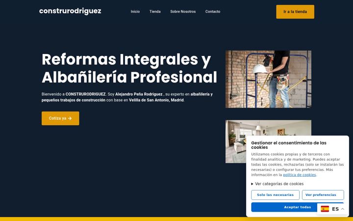 Screenshot of construrodriguez.com