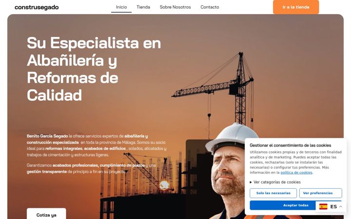 Screenshot of construsegado.com