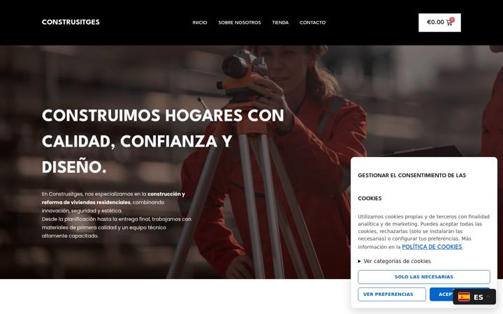Screenshot of construsitges.com