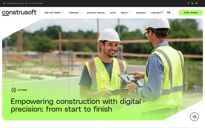 Screenshot of construsoft.com