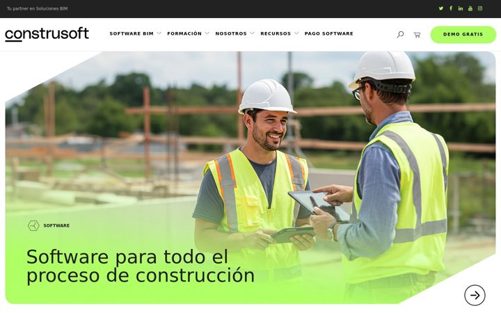 Skærmbillede af construsoft.es