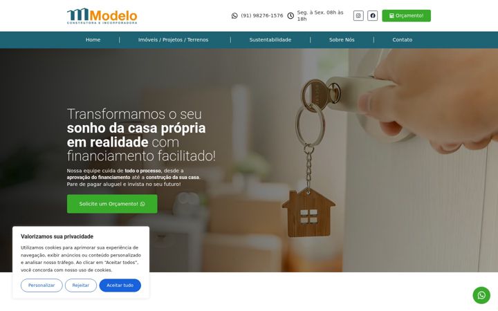 Screenshot of construtora-modelo.com
