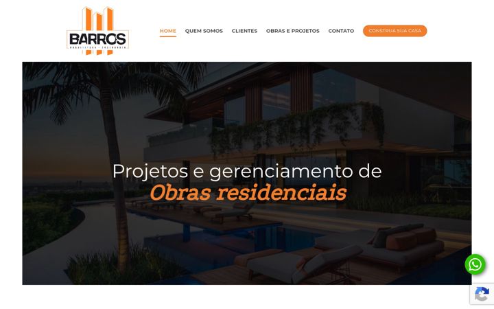 Captură de ecran a construtorabarrosrp.com.br
