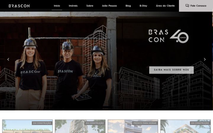 Captură de ecran a construtorabrascon.com.br