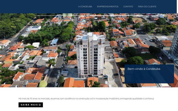 Captură de ecran a construtoracondeuba.com.br