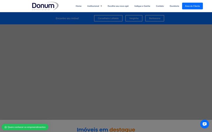 Screenshot του construtoradonum.com.br