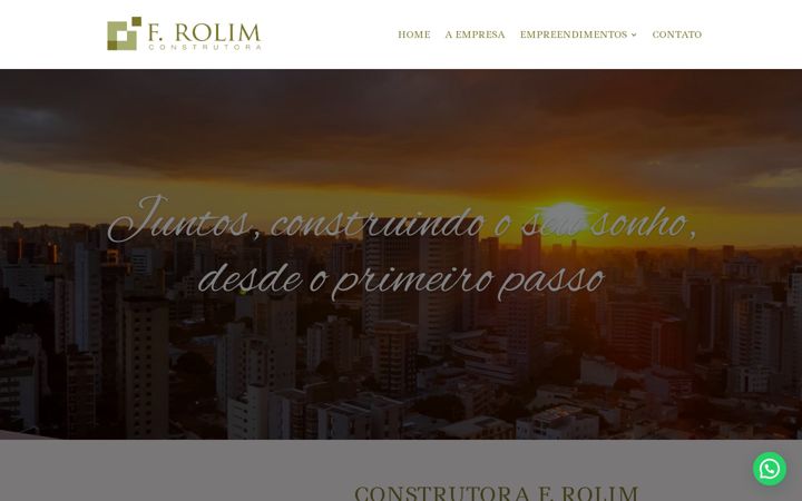 Screenshot του construtorafrolim.com.br