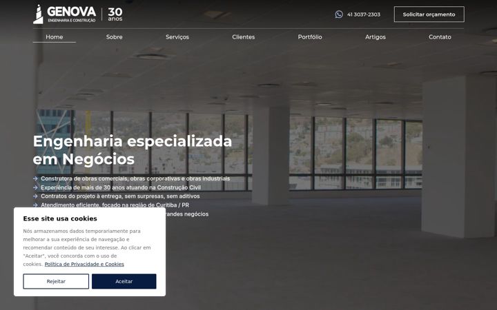 Screenshot του construtoragenova.com.br