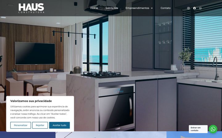 Screenshot του construtorahaus.com.br
