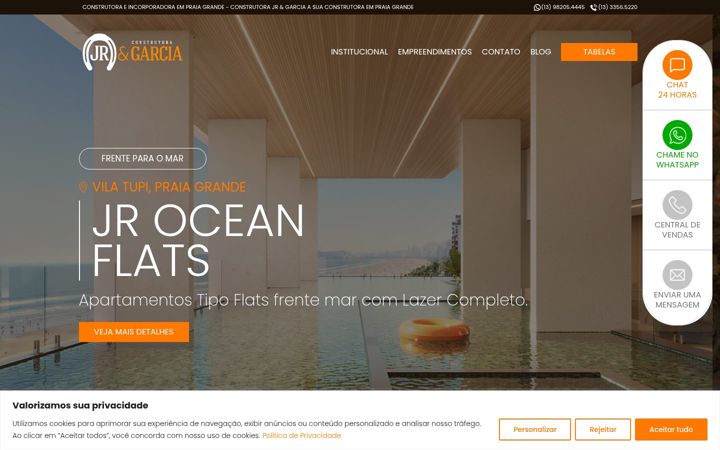 Ekrano kopija construtorajregarcia.com.br