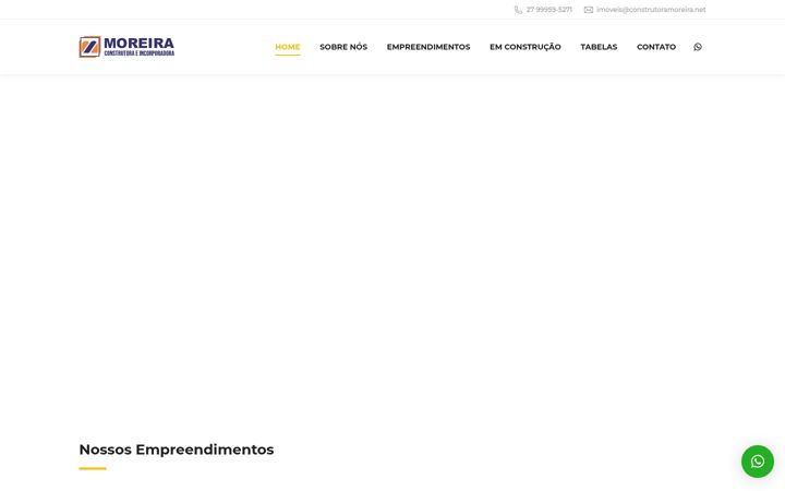 Screenshot of construtoramoreira.net