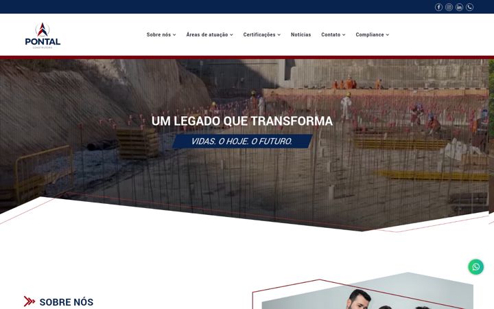 Screenshot of construtorapontal.com.br