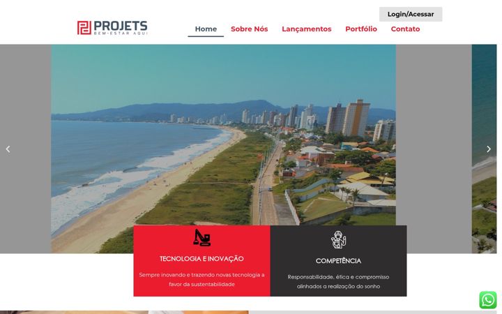 Screenshot of construtoraprojets.com.br