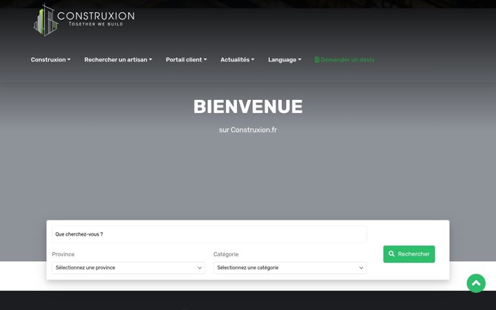 Screenshot of construxion.fr
