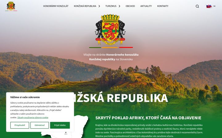 Screenshot of consulate-congo.sk
