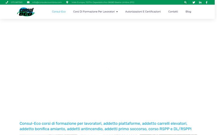 Screenshot of consulecoumbria.com