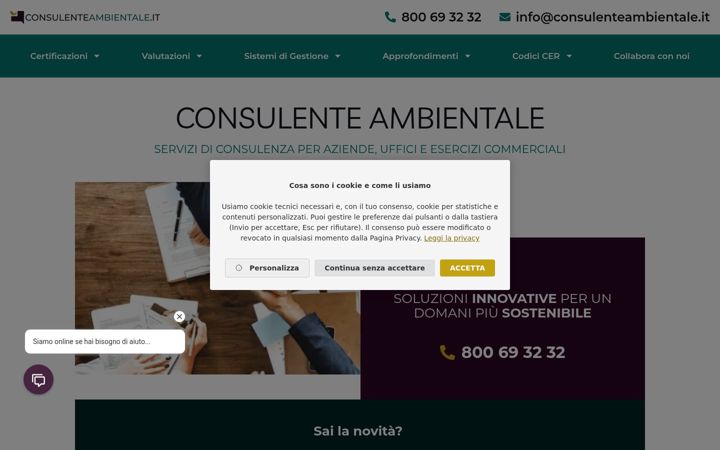 Ekrano kopija consulenteambientale.it