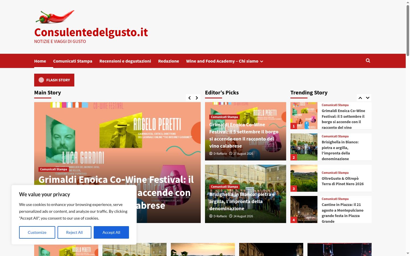 Sutikimo reklamjuostės, rodytos prieš bet kokią sąveiką, ekrano kopija