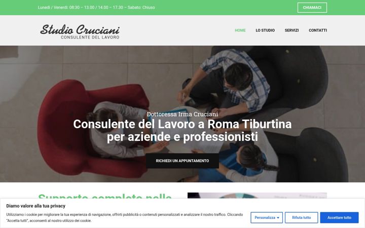 Screenshot of consulentedellavorotiburtina.roma.it