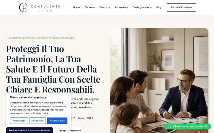 Screenshot of consulenteetico.it