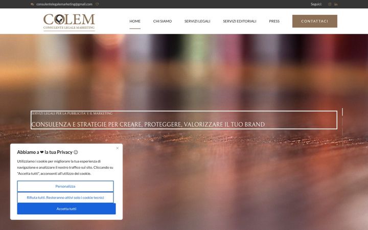 Screenshot of consulentelegalemarketing.com