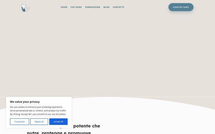 Screenshot of consulenteprofessionaleallattamento.it