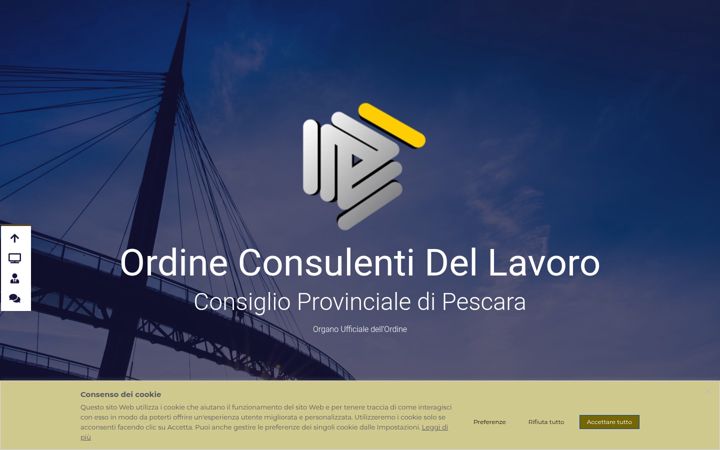 Snimka zaslona za consulentidellavoro.pe.it