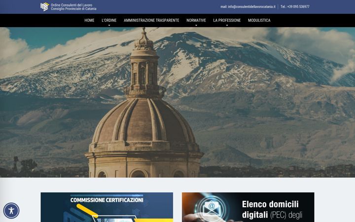 Snimka zaslona za consulentidellavorocatania.it
