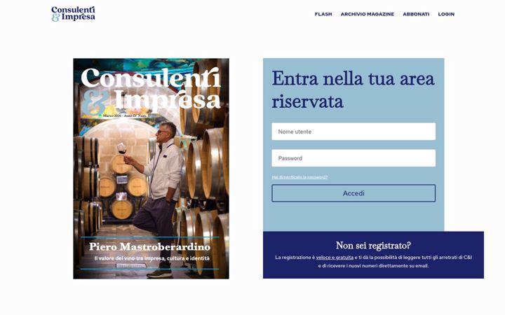 Snimka zaslona za consulentieimpresa.it