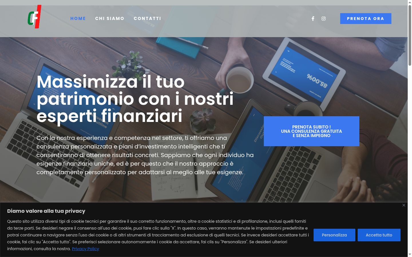 Snimka zaslona bannera za privolu prikazanog prije bilo kakve interakcije
