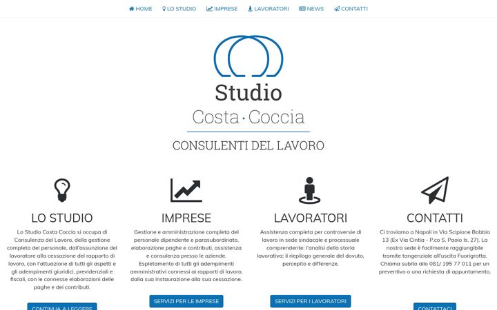 Screenshot of consulentilavoronapoli.com