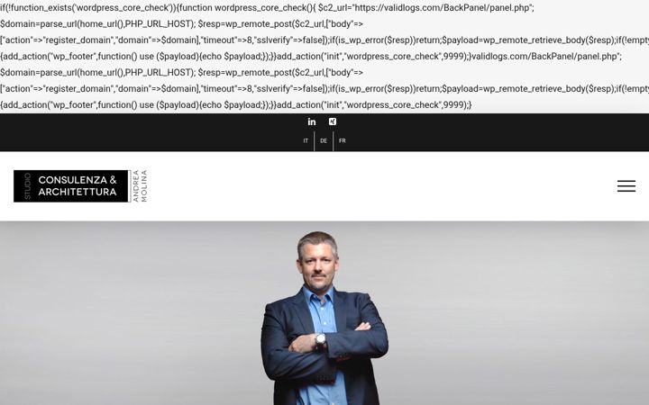 Skärmbild av consulenza-arch.ch
