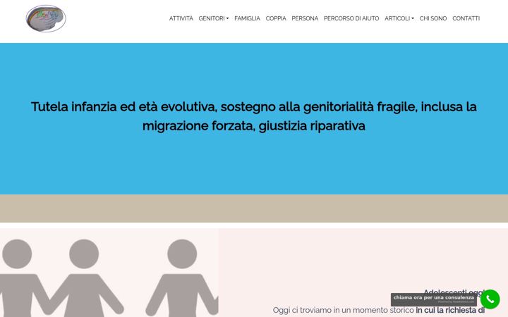 Ekrānuzņēmums no consulenza-per-la-famiglia.it